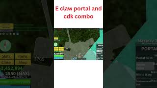 E Claw combo with portal and cdkbloxfruits combo pvp roblox portal bountyhunter [upl. by Anawik]