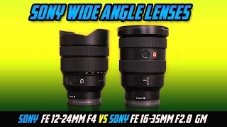 Sony FE 1635 28 G Master vs Sony 1224 F4 G Wide Angle Zoom Comparison [upl. by Allrud]