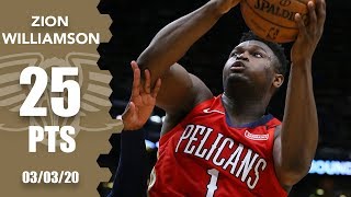 Zion Williamson scores 25 points in Pelicans vs Timberwolves  201920 NBA Highlights [upl. by Meijer]