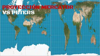 MAPA MERCATOR vs MAPA PETERS GEOGRAFÍA REAL [upl. by Ardnasac]