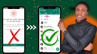 Fix You Need The Official WhatsApp to Use This Account Solution Solve GBFMYO WhatsApp not opening [upl. by Annoel]