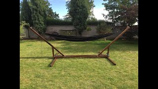 How I made my foldable hammock stand [upl. by Eiznyl]