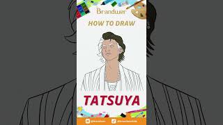 How to Draw Tatsuya from Free Fire [upl. by Ailatan]