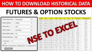 HOW TO DOWNLOAD HISTORICAL DATA OF STOCK PRICE  NSE INDIA HISTORICAL DATA [upl. by Etom]