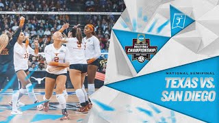 Texas vs San Diego 2022 NCAA volleyball semifinals highlights [upl. by Enymzaj]