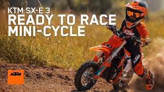 KTM SXE 3 – Our smallest READY TO RACE motorcycle  KTM [upl. by Ynnal]