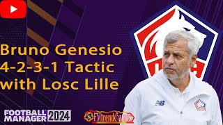 Bruno Genesio Tactic with Losc Lille for 2425 Season in FM24 [upl. by Adabel189]