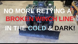 ATV Winch Cable Keeps Breaking When Plowing Snow  Solution [upl. by Eulalee]