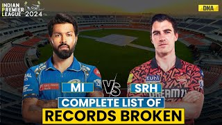 SRH vs MI Highlights 2024 Record Breaker Match  Sunrisers Hyderabad Creates History  IPL 204 [upl. by Almund]