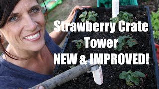 How to Build a Strawberry Crate Tower NEW AND IMPROVED [upl. by Ahsenet]