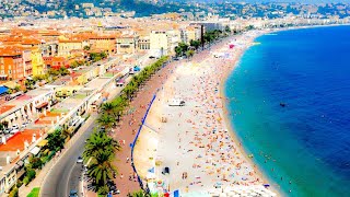 A Walk Around the Beaches Of Nice France [upl. by Asseralc132]