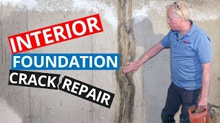 Interior Foundation Crack Repair  Avoid Bad Patch Job in Basement [upl. by Ggerk737]