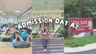 ADMISSION DAY AT NALSAR  FIRST YEAR  NALSAR UNIVERSITY  MINI VLOG  NLU [upl. by Magnus]