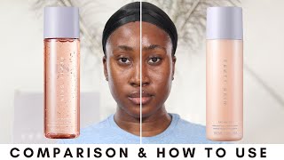 Fenty Skin Hydrating Milky Toner Essence vs Fat Water Toner Serum Comparison [upl. by Ainer]