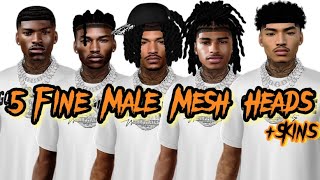 IMVU 5 Fine Male Mesh Heads  SKINS😈imvu [upl. by Kath]