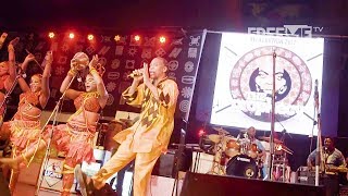 55Year Old Femi Kuti Shows His Dancing Skills on Stage at Felabration2017  FreeMe TV [upl. by Hanaj891]