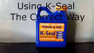 How to use KSeal URGENT Watch before you damage your Engine radiator leak repair fix correctly [upl. by Any853]