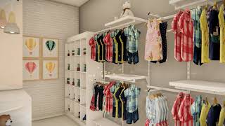 Loja de Roupas Infantil Ambiente 02 [upl. by Yelrahc]