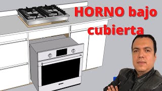 Cómo hacer mueble para EMPOTRE de HORNO de gas en la cocina [upl. by Schug]