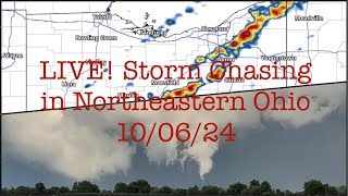 Live Storm Chasing in Northeastern Ohio  2 tornado risk  100624 [upl. by Aihsotal]