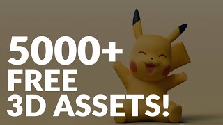 5000 FREE 3D ASSETS🥰 [upl. by Enialedam]