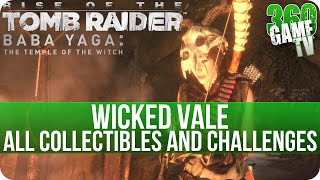 Rise of the Tomb Raider  Wicked Vale  All Collectibles and Challenges Locations  Baba Yaga DLC [upl. by Nicko]