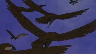 Saved by the eagles  The Hobbit 1977 film  Nostalgic animation  The Lord of the rings [upl. by Elyrehc484]