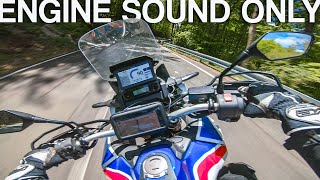 Honda CRF1100L Africa Twin QUICKSHIFTER amp AKRAPOVIC RAW Onboard [upl. by Airotkiv]