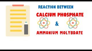 Calcium Phosphate and Ammonium Molybdate  Reaction [upl. by Rehpotirhc671]