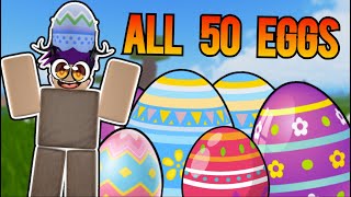 😱ALL 50 EGG LOCATIONS  Booga Booga Reborn [upl. by Anaicul]