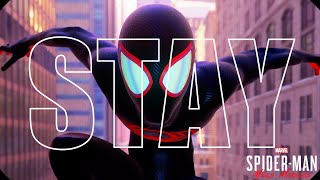 quotThe Kid LAROI Justin Bieber  STAYquotMV HomageMarvels SpiderMan Miles Morales [upl. by Apfel]