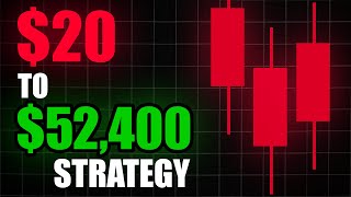 Testing 20 To 52400 Strategy 1000 TIMES  Fastest Way To Grow Small Trading Account [upl. by Yrolg]