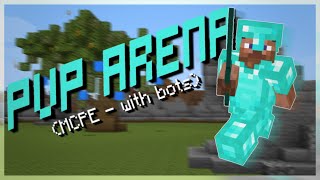 MCPE  PvP Arena  with bots  Minecraft [upl. by Mcnally505]