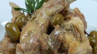 Coniglio alla cacciatora con olive [upl. by Winshell]