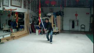 Doublehanded Chinese Sword Form part 1 雙手劍 [upl. by Dorman]