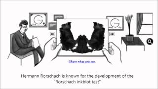 Hermann Rorschach Google Doodle [upl. by Atonsah]