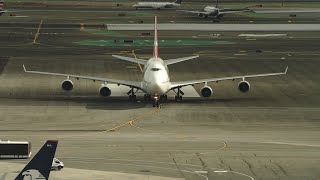 San Francisco Airport Live Stream with ATC FEAT Qantas 747 Eva Air 777 [upl. by Devina]