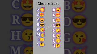 Choose one alphabet Question and answer love quiz game today game lovequize trending [upl. by Ahseiyk]