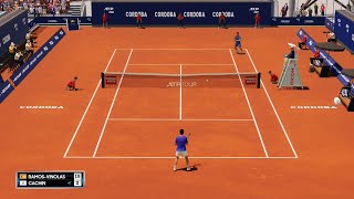 Albert Ramos Viñolas vs Pedro Cachin  Cordoba Open  Round of 32  AO Tennis 2  PS5 Gameplay [upl. by Akcemat]