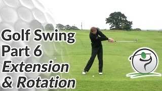 Golf Swing Extension  How to Release your Arms amp Hands after Impact [upl. by Nedmac37]