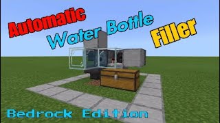 Minecraft Tutorial Automatic Water Bottle Filler [upl. by Talich]