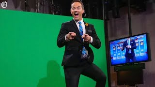 Dancing meteorologist Nick Kosir appears in the VMAs [upl. by Llemhar]