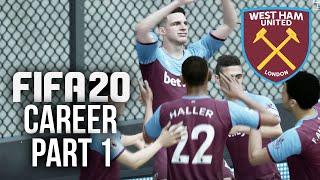 FIFA 20 CAREER MODE Gameplay Walkthrough Part 1  FIRST BIG SIGNINGS West Ham [upl. by Olivann]