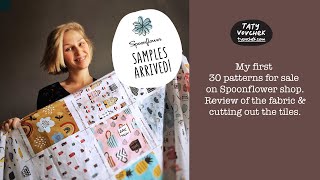 Spoonflowercom  my first 30 patterns printed on fabric [upl. by Phila892]