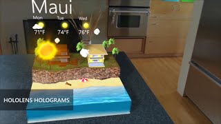 Microsoft HoloLens What is a hologram [upl. by Grantley424]