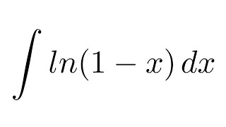 Integral of ln1x substitution  by parts [upl. by Vladimir]