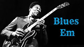 E Minor Blues Guitar Backing Track BB King Style [upl. by Adrea]