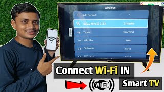 smart tv me wifi kaise connect kare  How to Connect WiFi in smart TV  led tv connect with wifi [upl. by Adelia422]