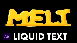 Liquid Text in After Effects Tutorial  Melt Anything [upl. by Assadah999]