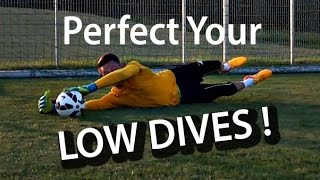 Low Diving  Goalkeeper Technique  Virtual Goalkeeper Coaching  GKeeping [upl. by Beka]